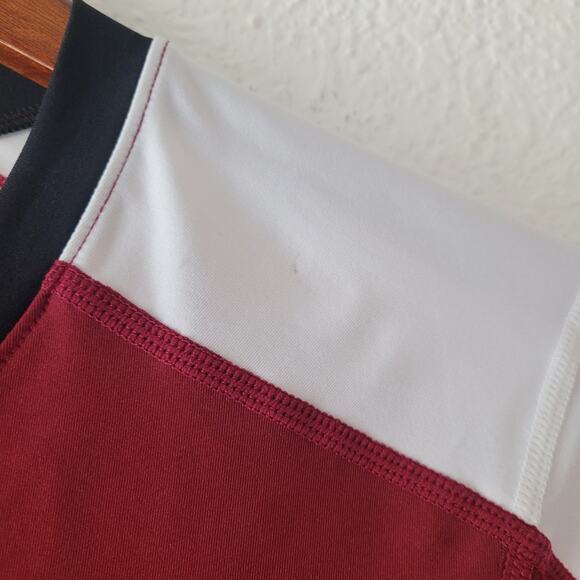 Asics Women's Roll Shot Maroon and White Long Sleeve Top Size Small NWT Athletic - Picture 9 of 10